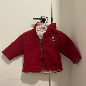 Red toddler fleece jacket